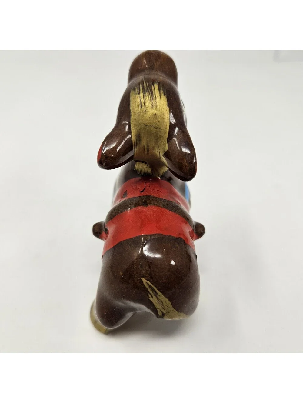 Vintage Salt & Pepper Shakers Donkey With Cart Little Brown Jugs Handmade MCM